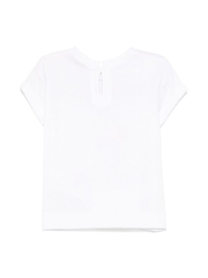 T-shirt bianca per neonata