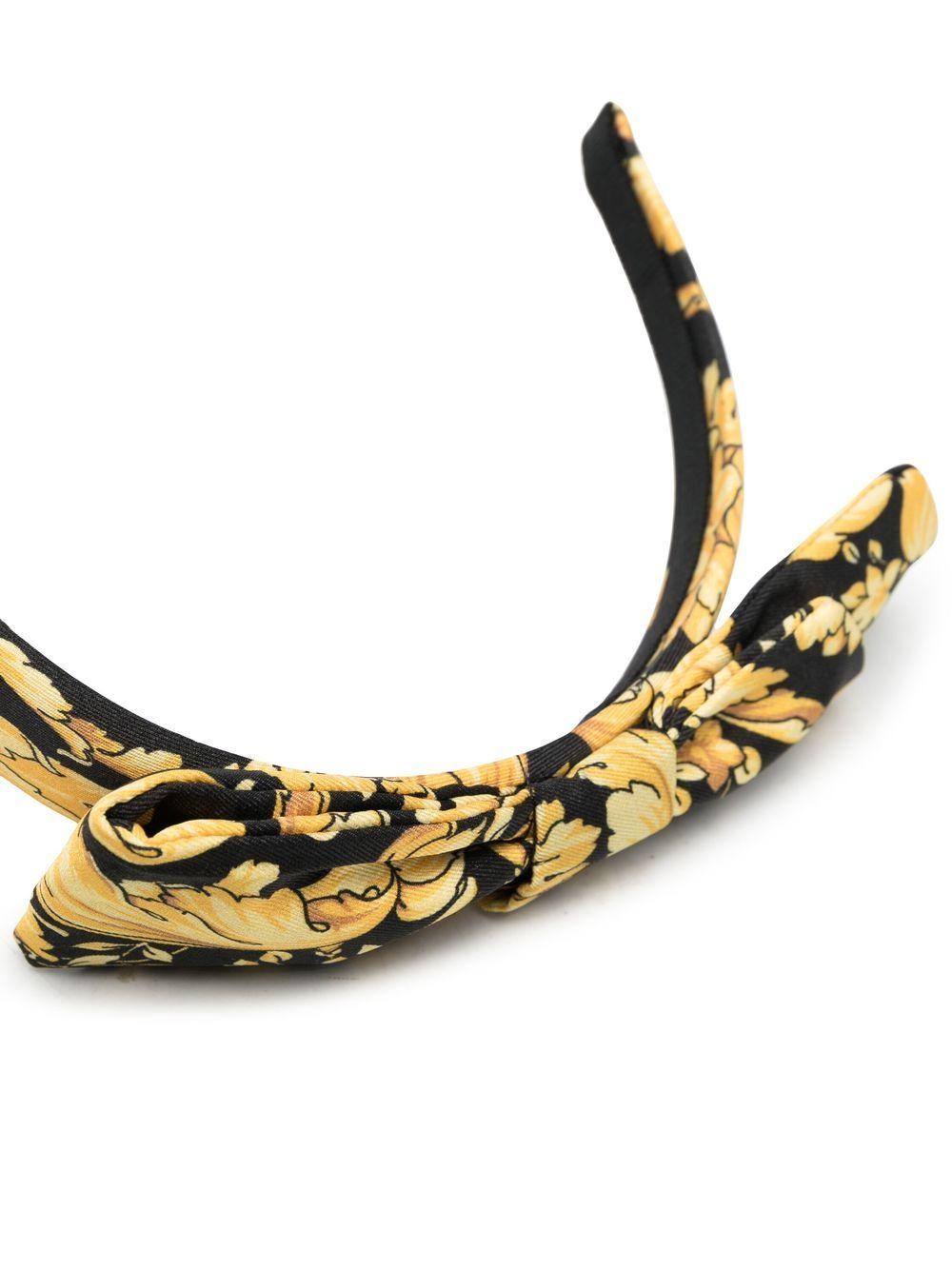 Headband girl black-oro 10003961A04824 5B000 Versace Kids 