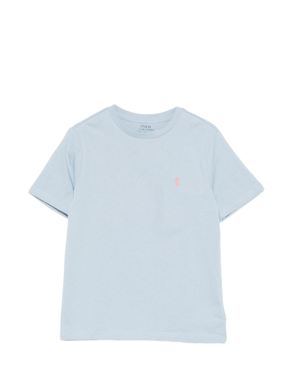 T-shirt celeste per bambino 323832904 509 Ralph Lauren Kids 