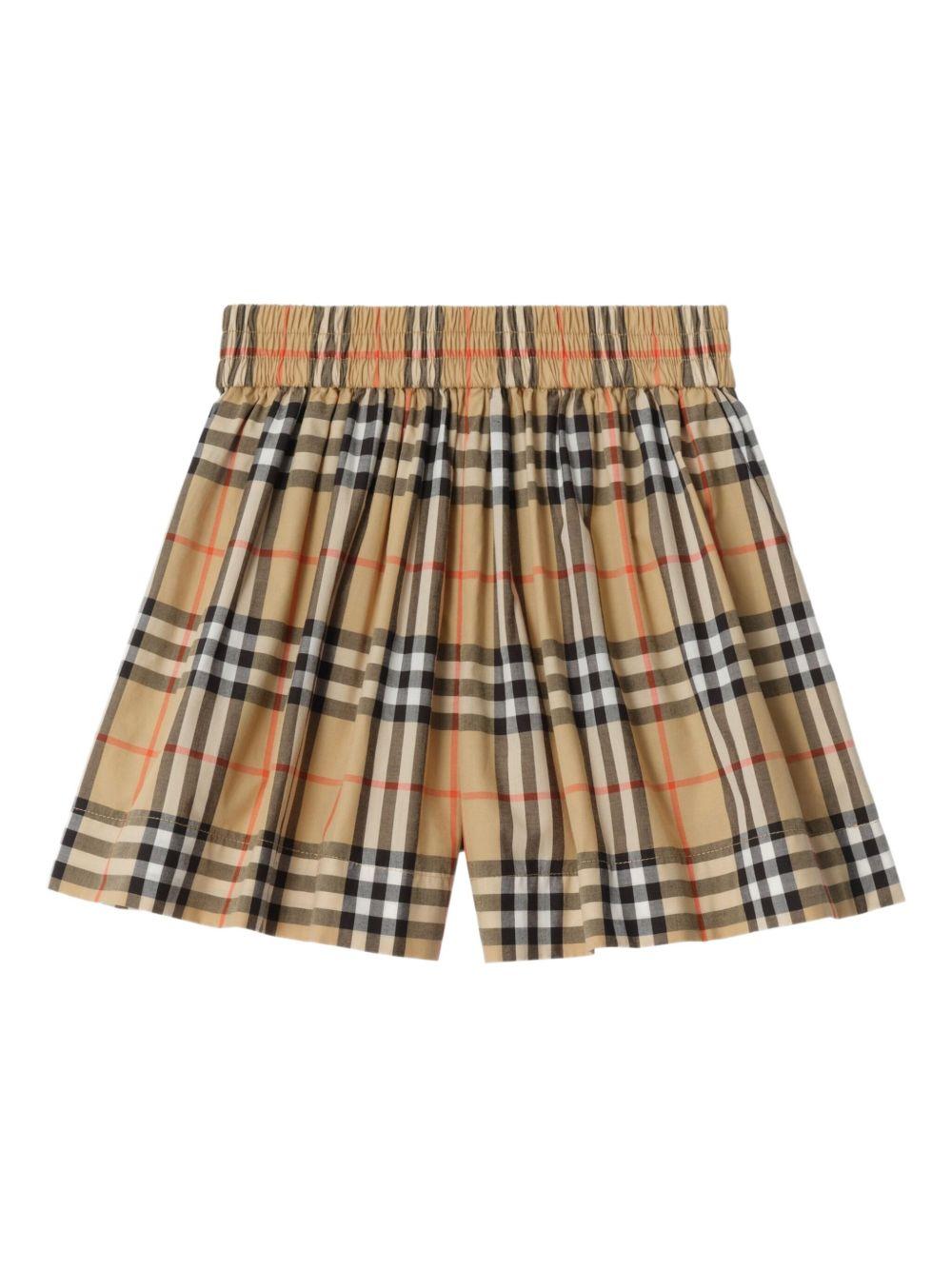 Bermuda beige per bambina 8117159 B9368 Burberry Kids 