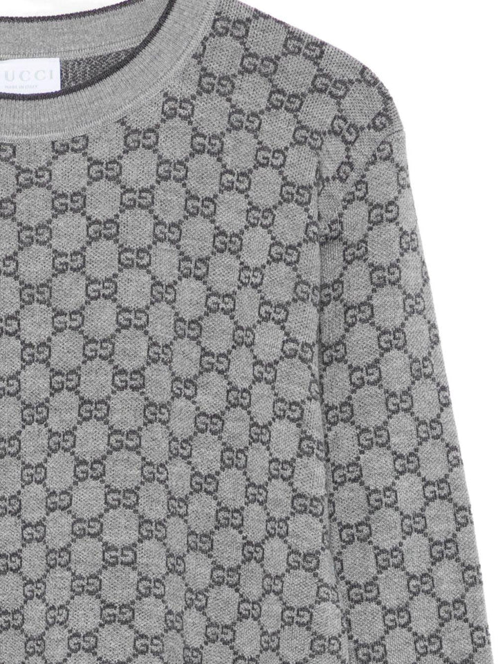 Maglione grigio per bambino 834349XKEZO 1018 Gucci Kids 