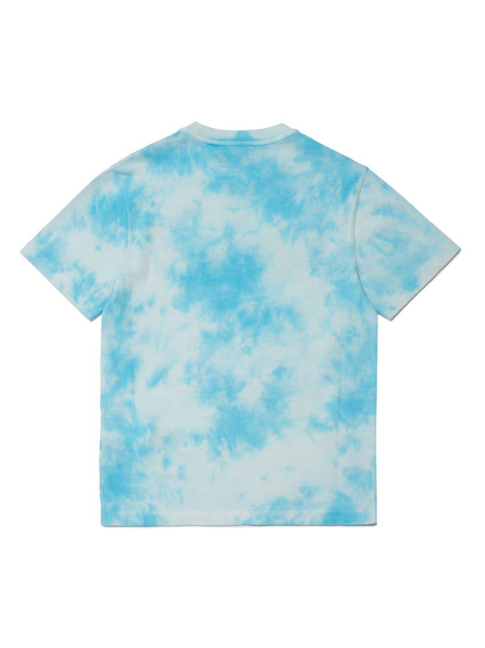 Blue t-shirt for boys with logo