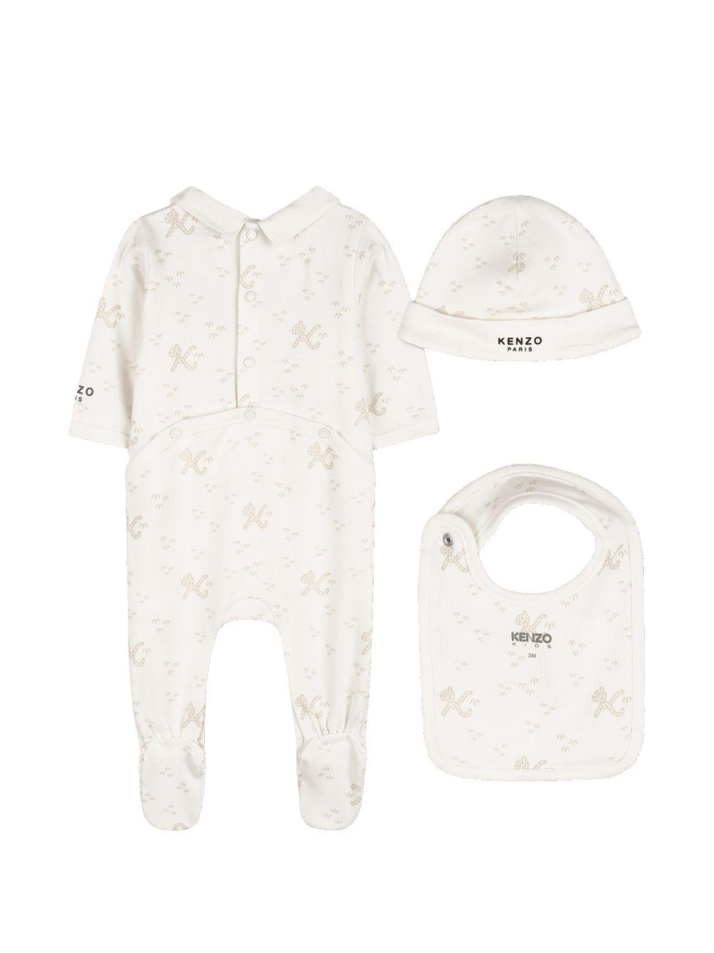 Tutina beige per neonato K61857 117 Kenzo Kids 