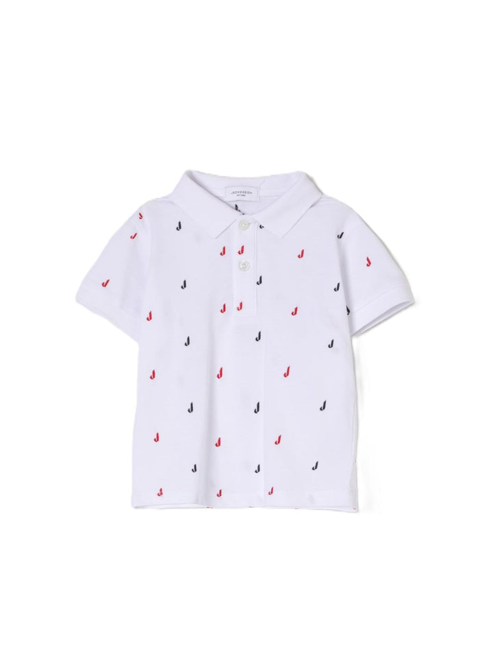 Polo bianco per bambino 527TJMBS25 RE011 Jeckerson Kids 