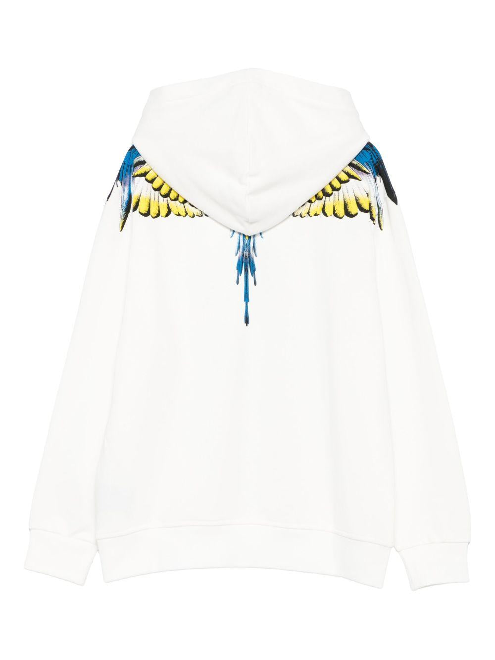 Felpa bianco sporco per bambino F5CMJBHS061 002 Marcelo Burlon Kids 