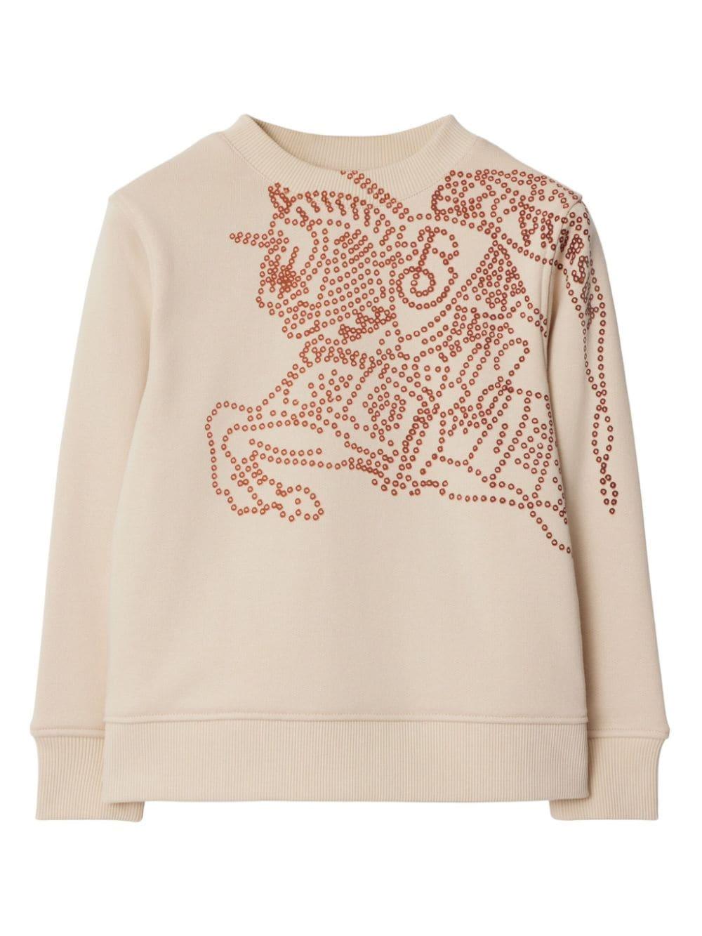 Felpa per bambino in cotone calico 8096164 B8620 Burberry Kids 