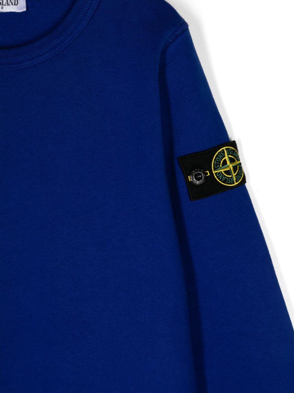 Felpa per bambino in cotone bluette