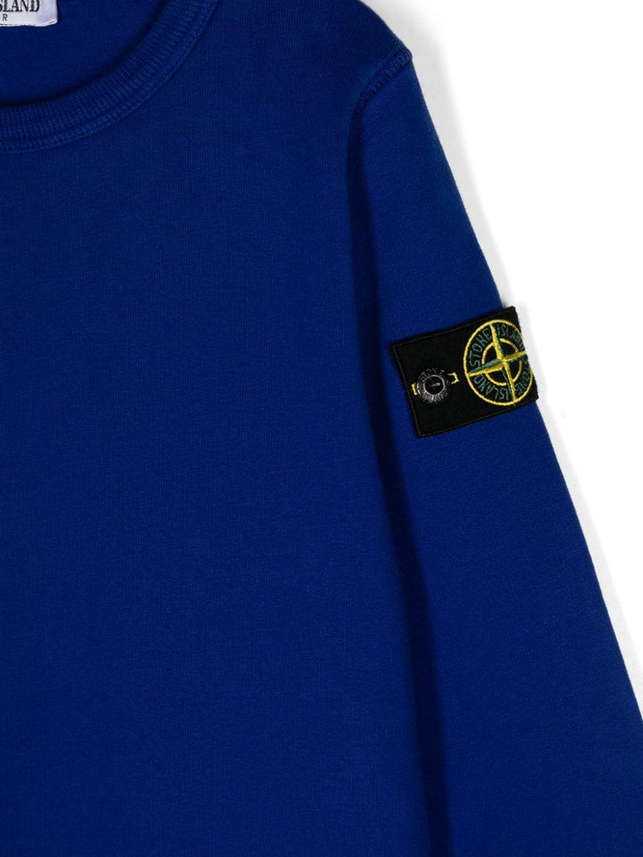 Felpa per bambino in cotone bluette