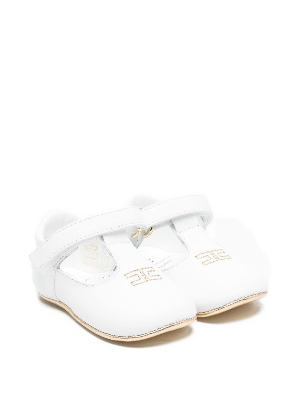 Ballerina bianca per neonata F0A3E04601731 B093 Elisabetta Franchi Kids 