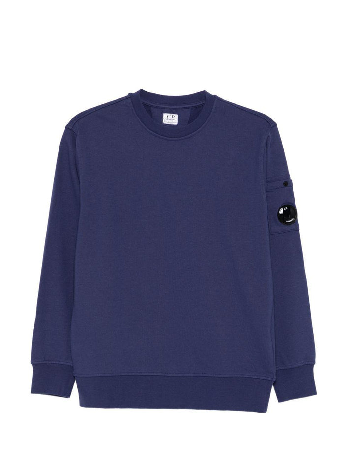Felpa blu per bambino CNF00XLCA69 40214 C.P Company Kids 