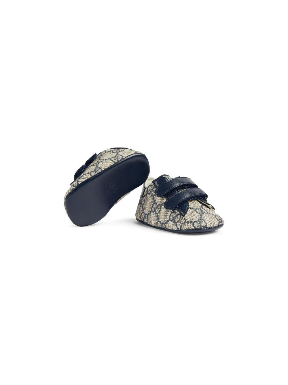 Sneakers blu beige per neonato 772387FACX3 4054 Gucci Kids 