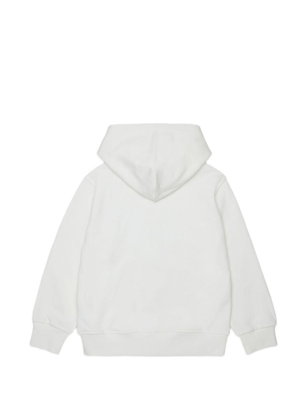 Felpa bianca per bambino J026220GEAD K141 Diesel Kids 