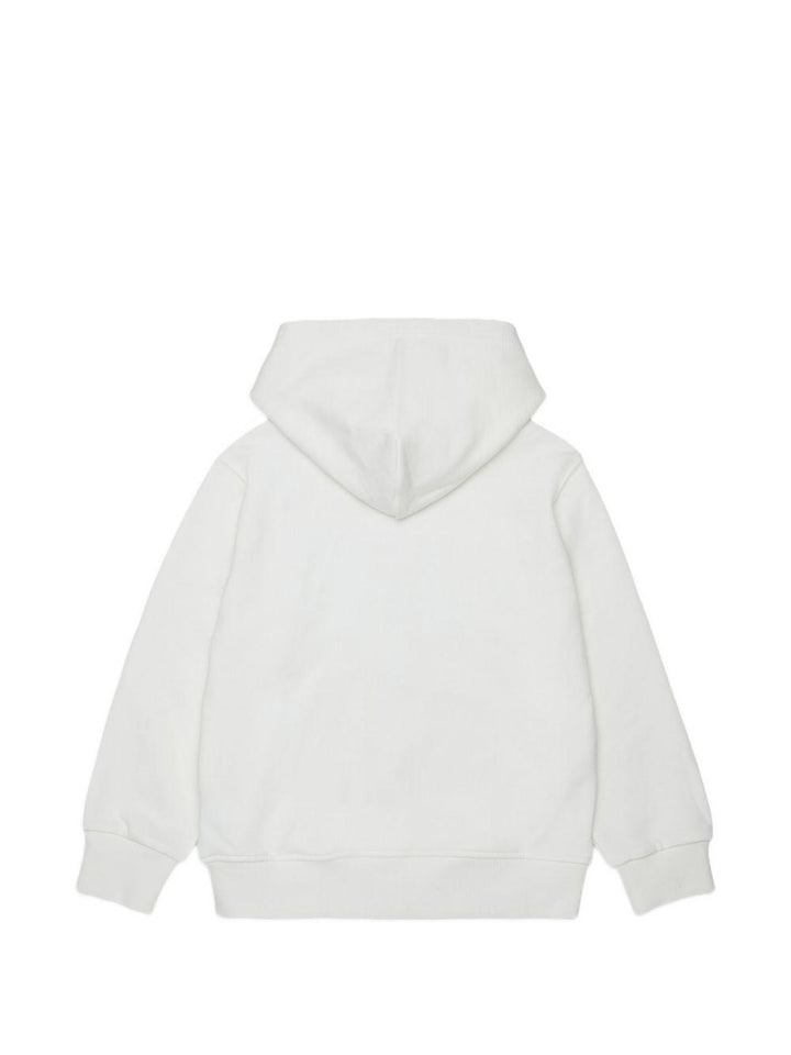 Felpa bianca per bambino J026220GEAD K141 Diesel Kids 