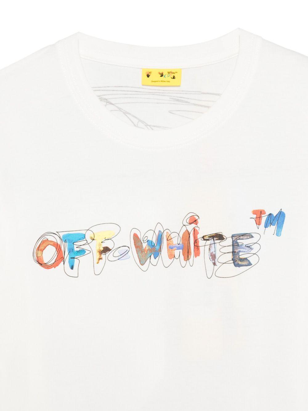 T-shirt bianco per bambino OBAA002F25JER009 0184 Off White Kids 