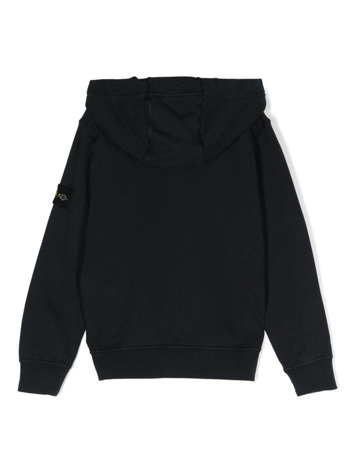 Midnight blue sweatshirt for boys with logo