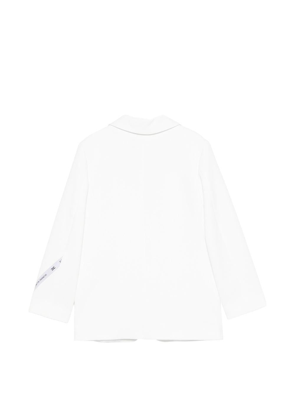 Giacca bianca per bambina EFGC0740GA022 0195 Elisabetta Franchi Kids 