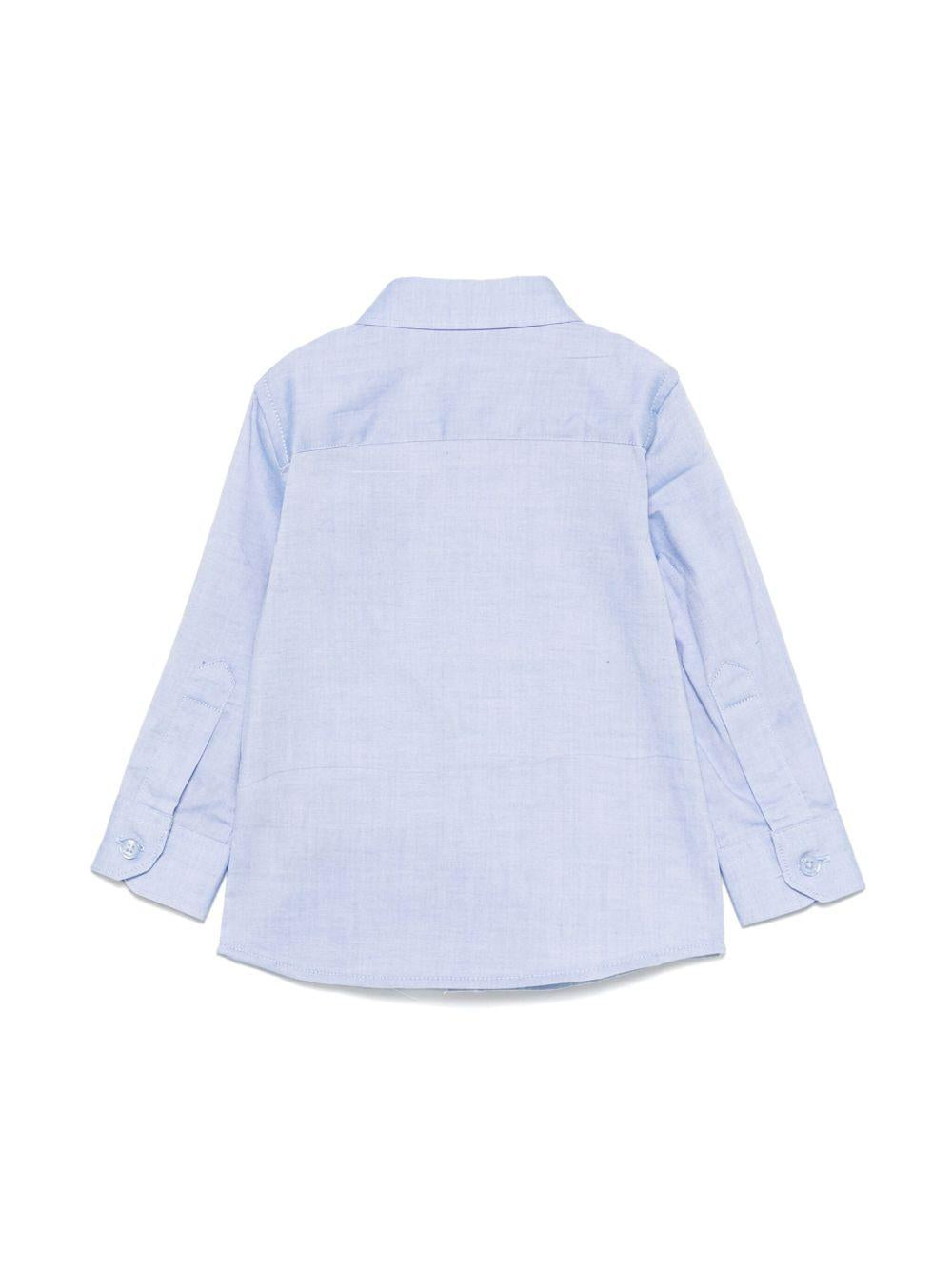 Camicia blu fiordaliso per neonato