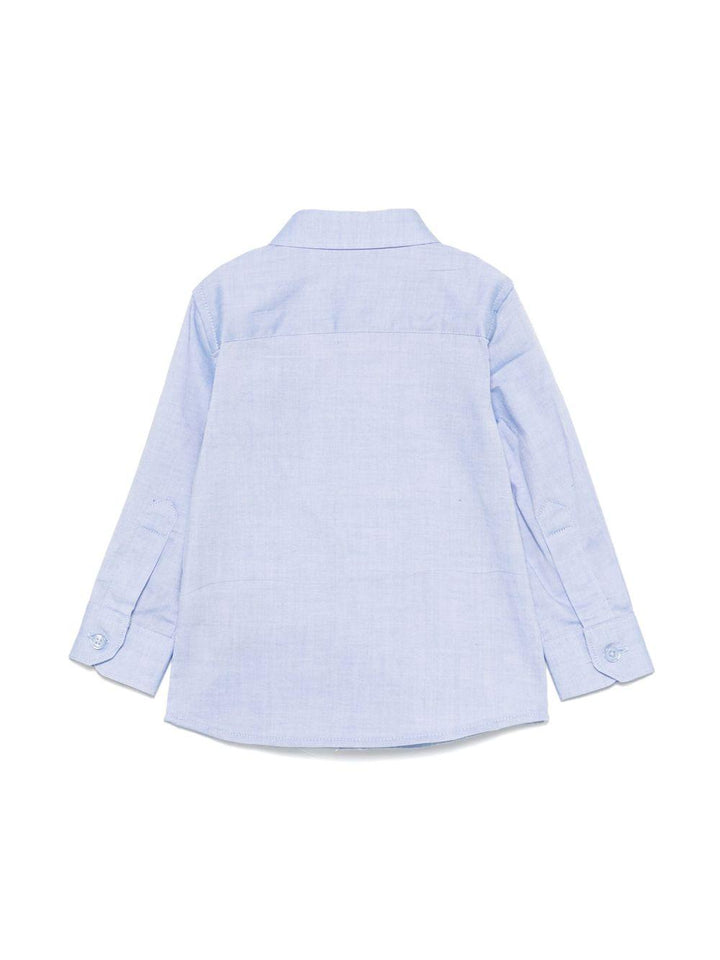 Camicia blu fiordaliso per neonato