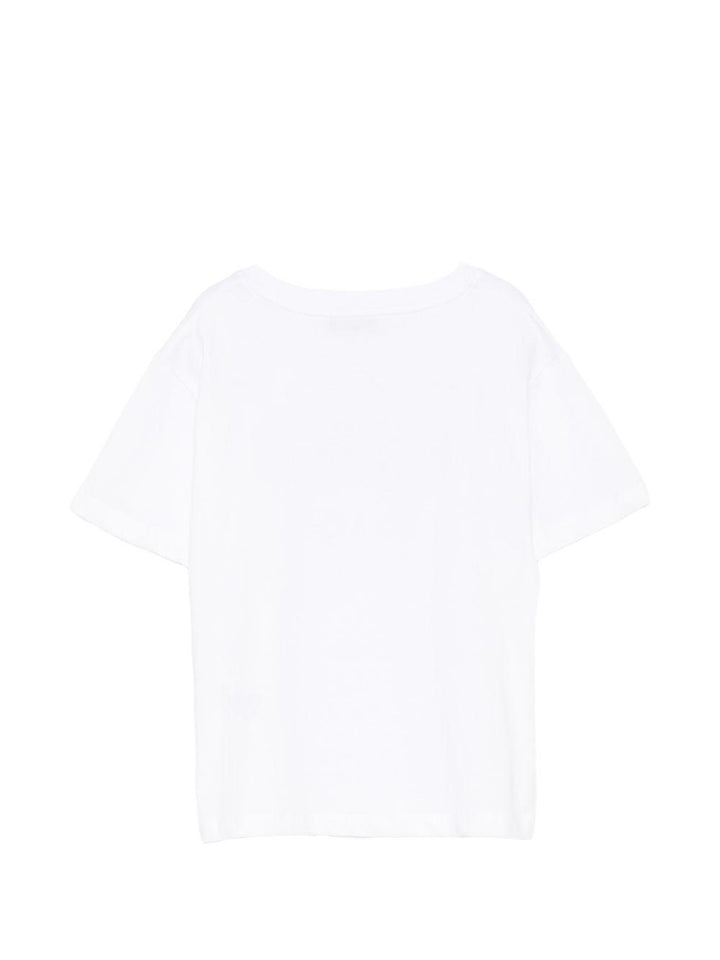 T-shirt bianca per bambino S6MSJUTH001 001 Msgm Kids 