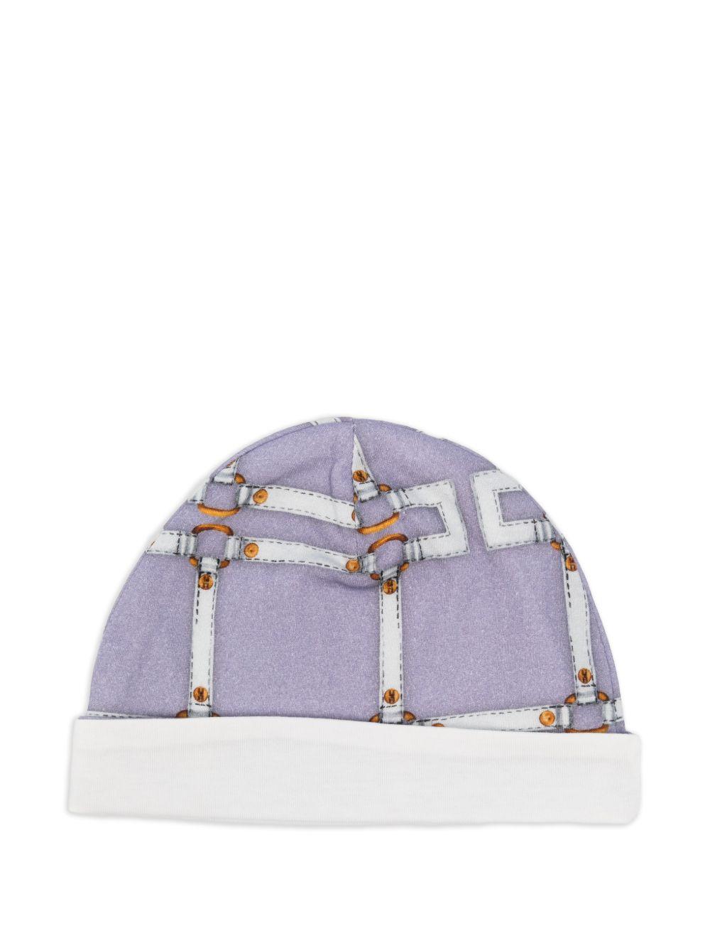 Cappello lilla per neonata ENCP0820JFE01 8125 Elisabetta Franchi Kids 