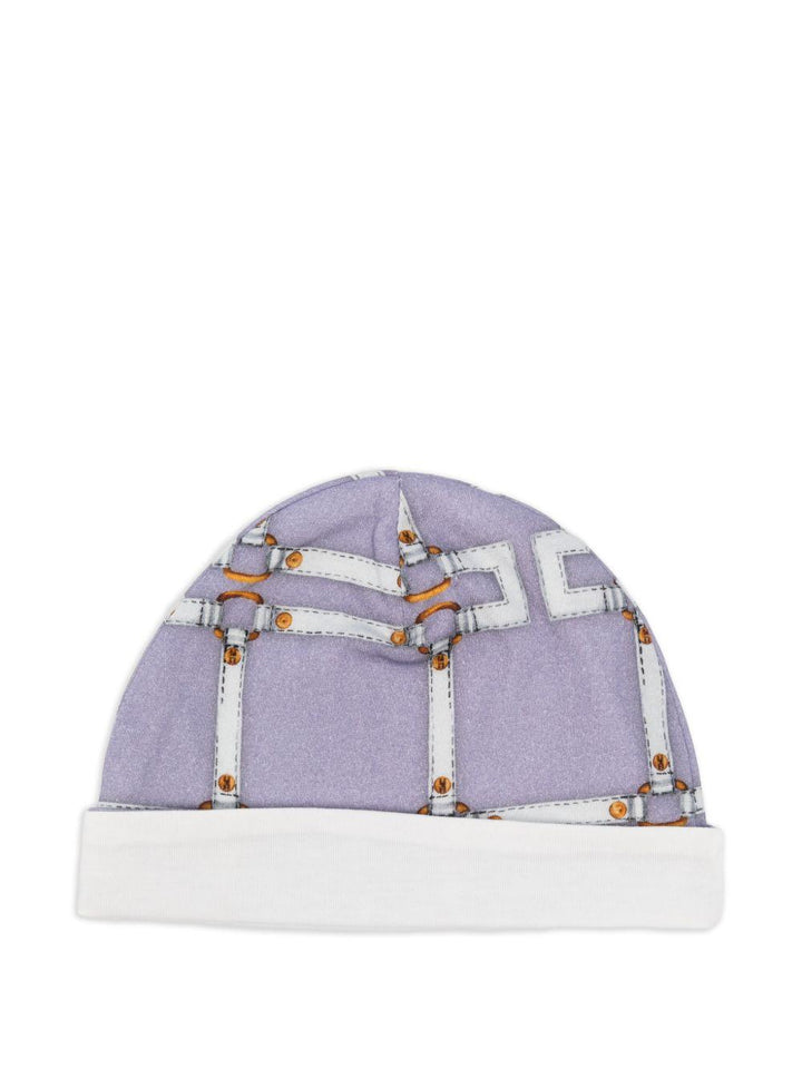 Cappello lilla per neonata ENCP0820JFE01 8125 Elisabetta Franchi Kids 