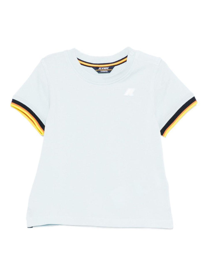 T-shirt blu pallido per neonato