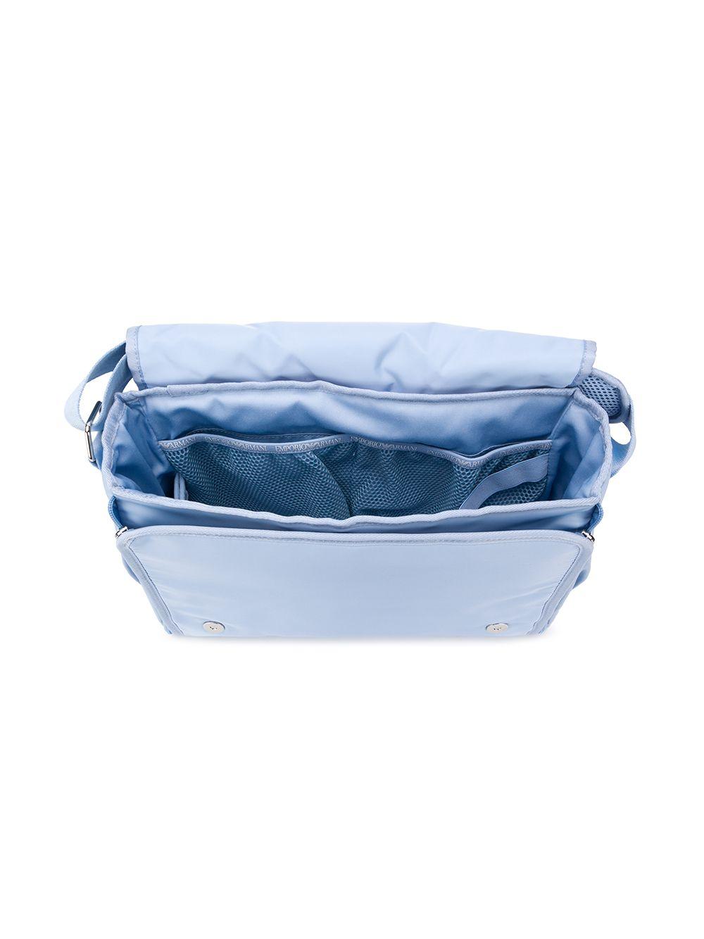 Borsa mamma celeste con logo 402145CC904 00332 Emporio Armani Kids 