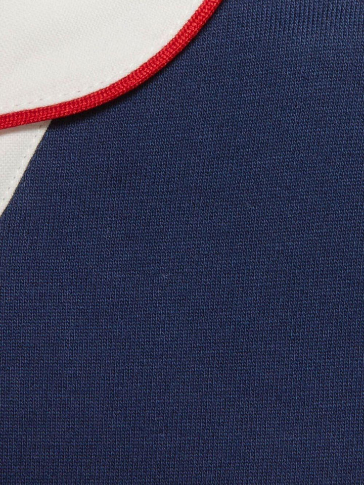 Polo blu per bambino con logo