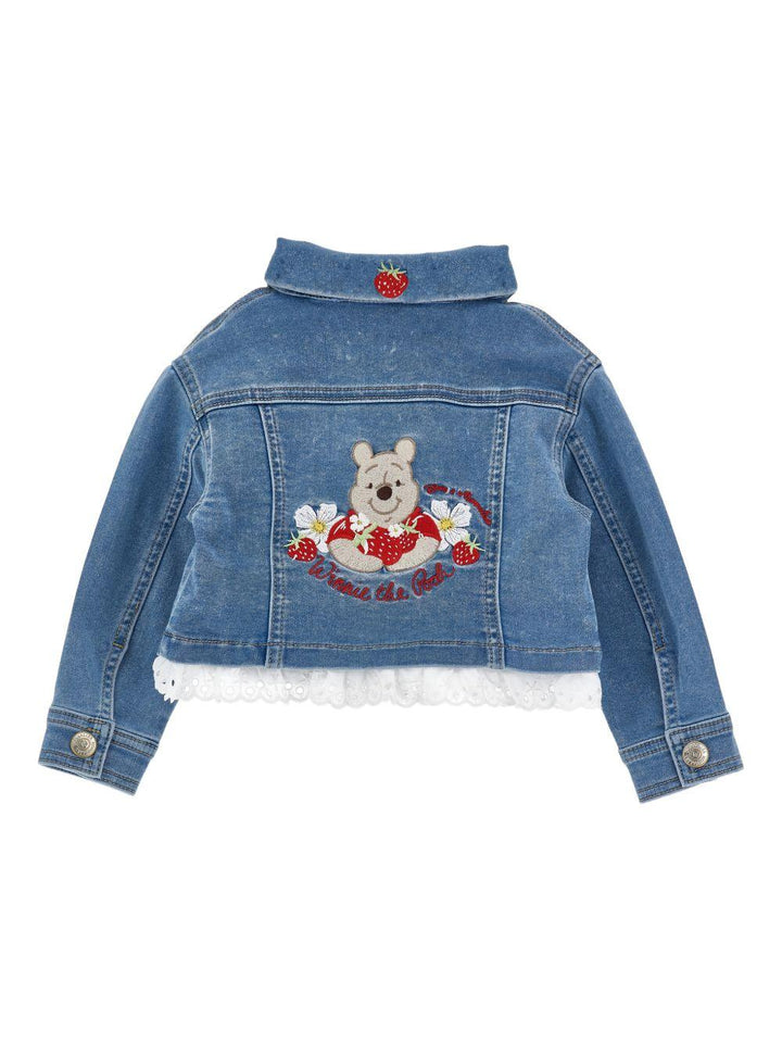 Giacca di jeans blu per bambina 39G1037017 0062 Monnalisa Kids 