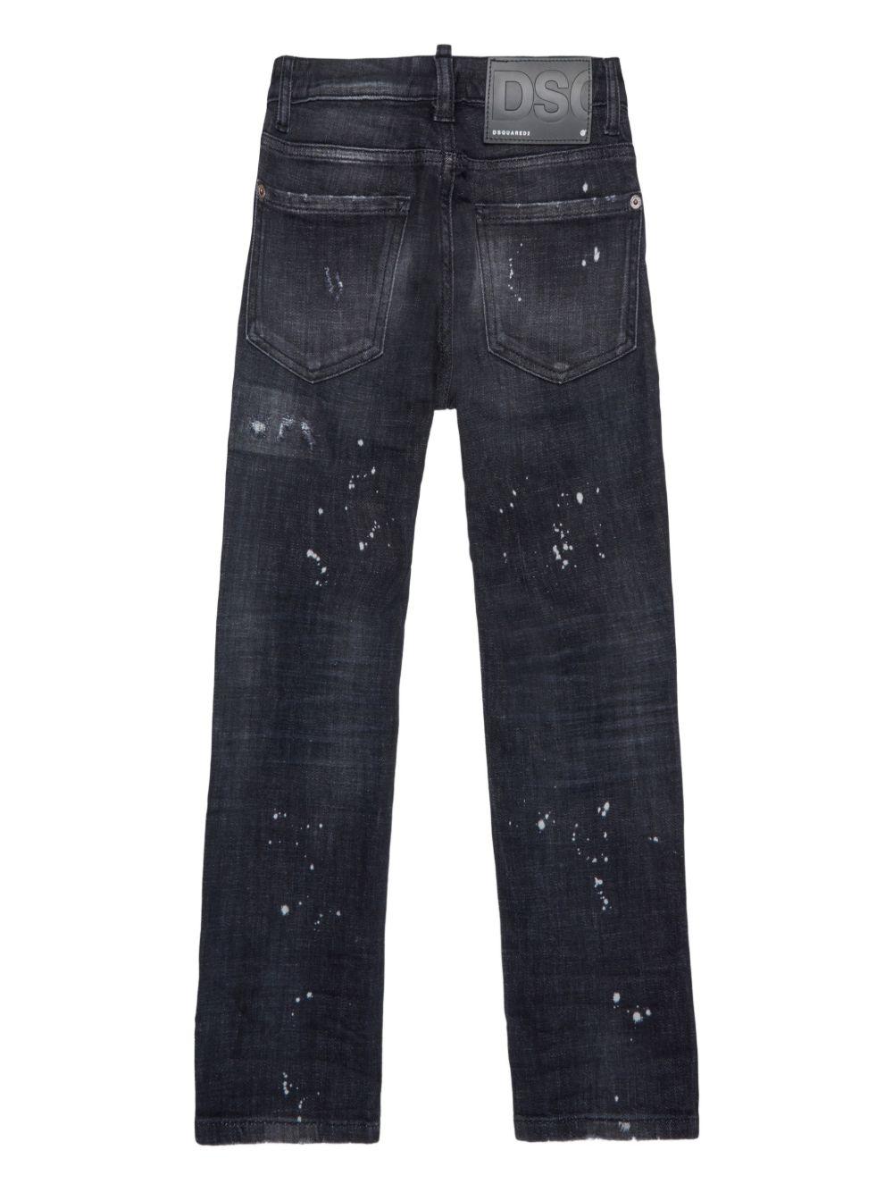 Jeans neri per bambino DQ0236D0AFY DQ02 Dsquared2 Kids 