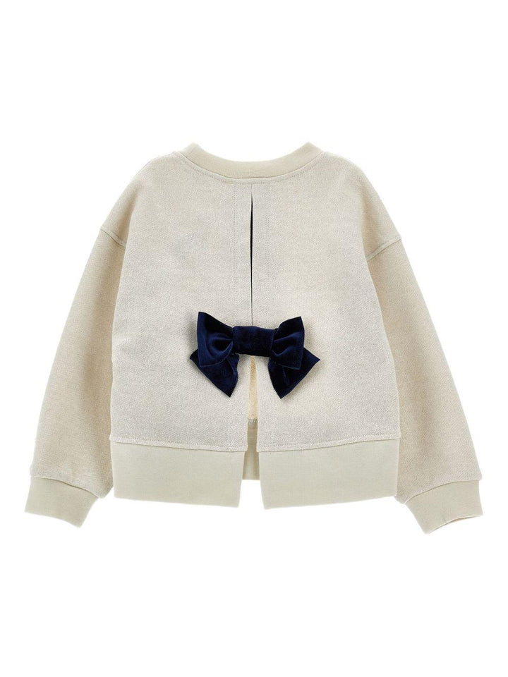 Felpa beige per bambina 19F6036028 0029 Monnalisa Kids 