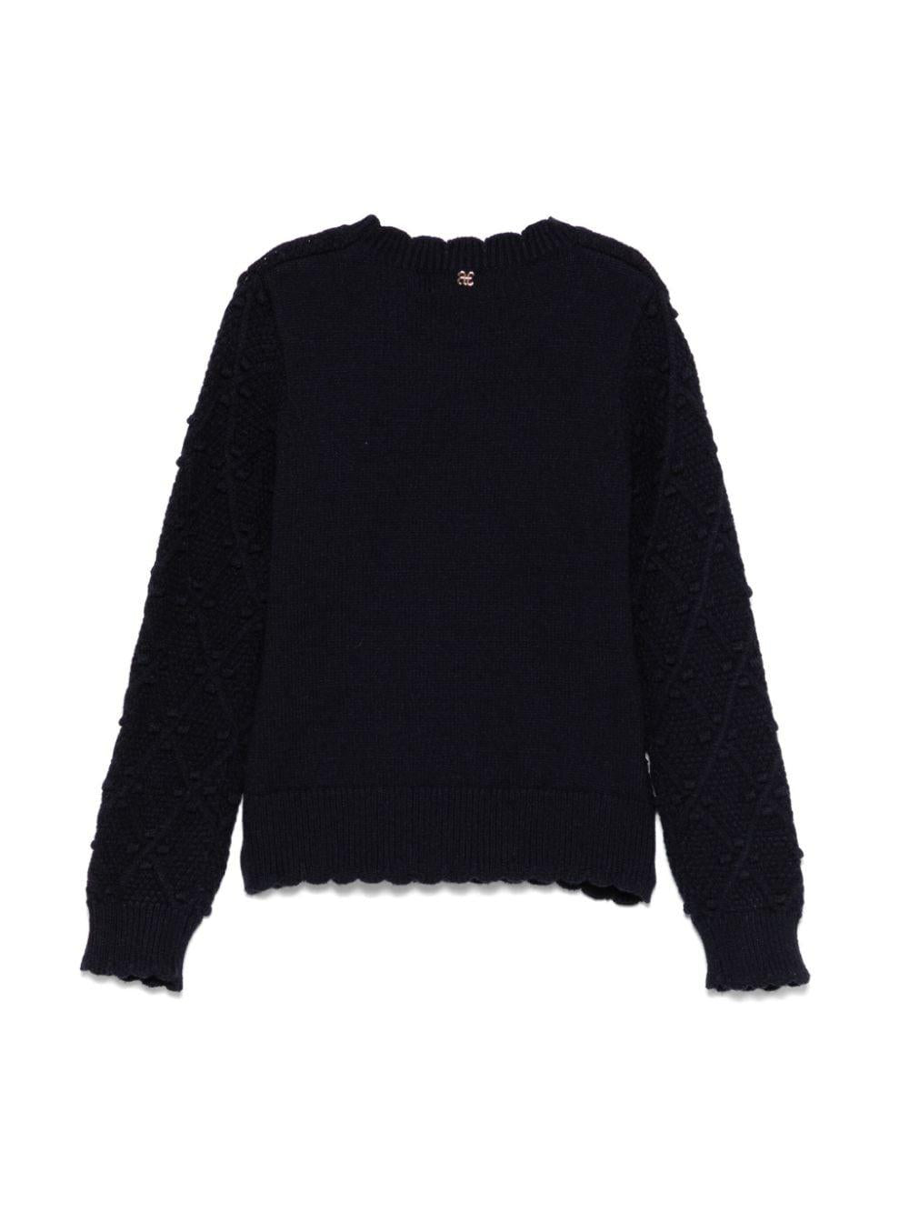 Midnight blue sweater for girls