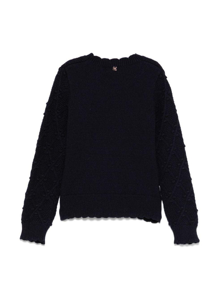 Midnight blue sweater for girls