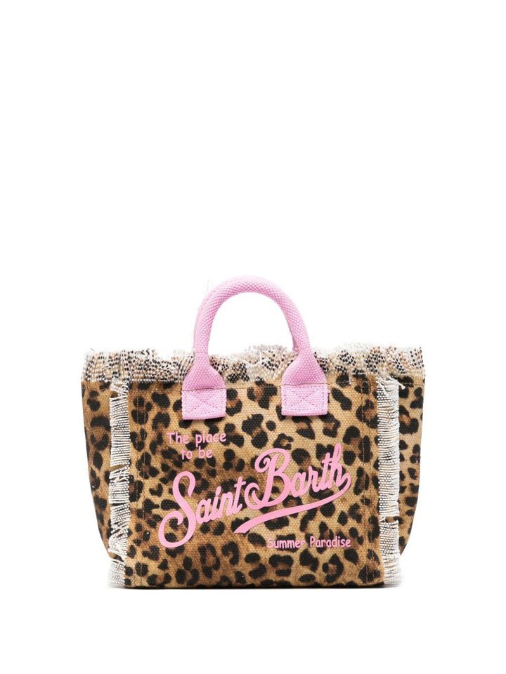 Borsetta leopardata marrone per bambina VAMI001 02591L MC2 Saint Barth Kids 