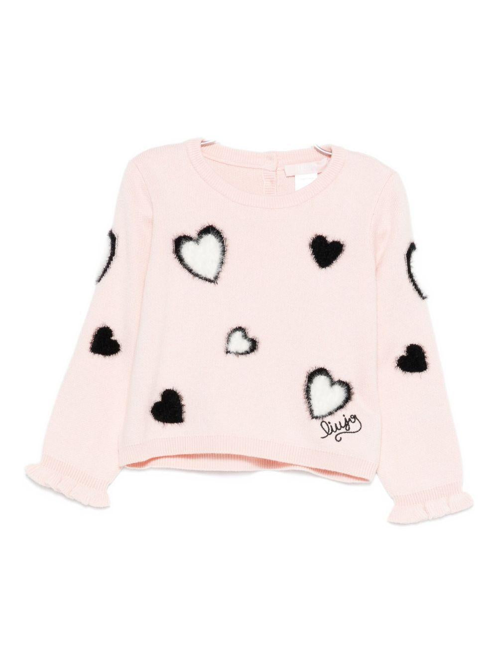 Maglione rosa per neonata HF5045MA07E M9693 Liu Jo 
