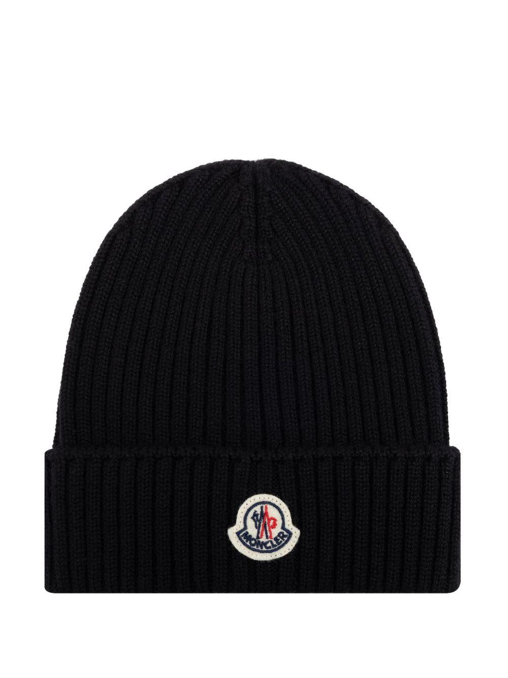Cappello nero per bambino 9543B00009M1131 999 Moncler Kids 
