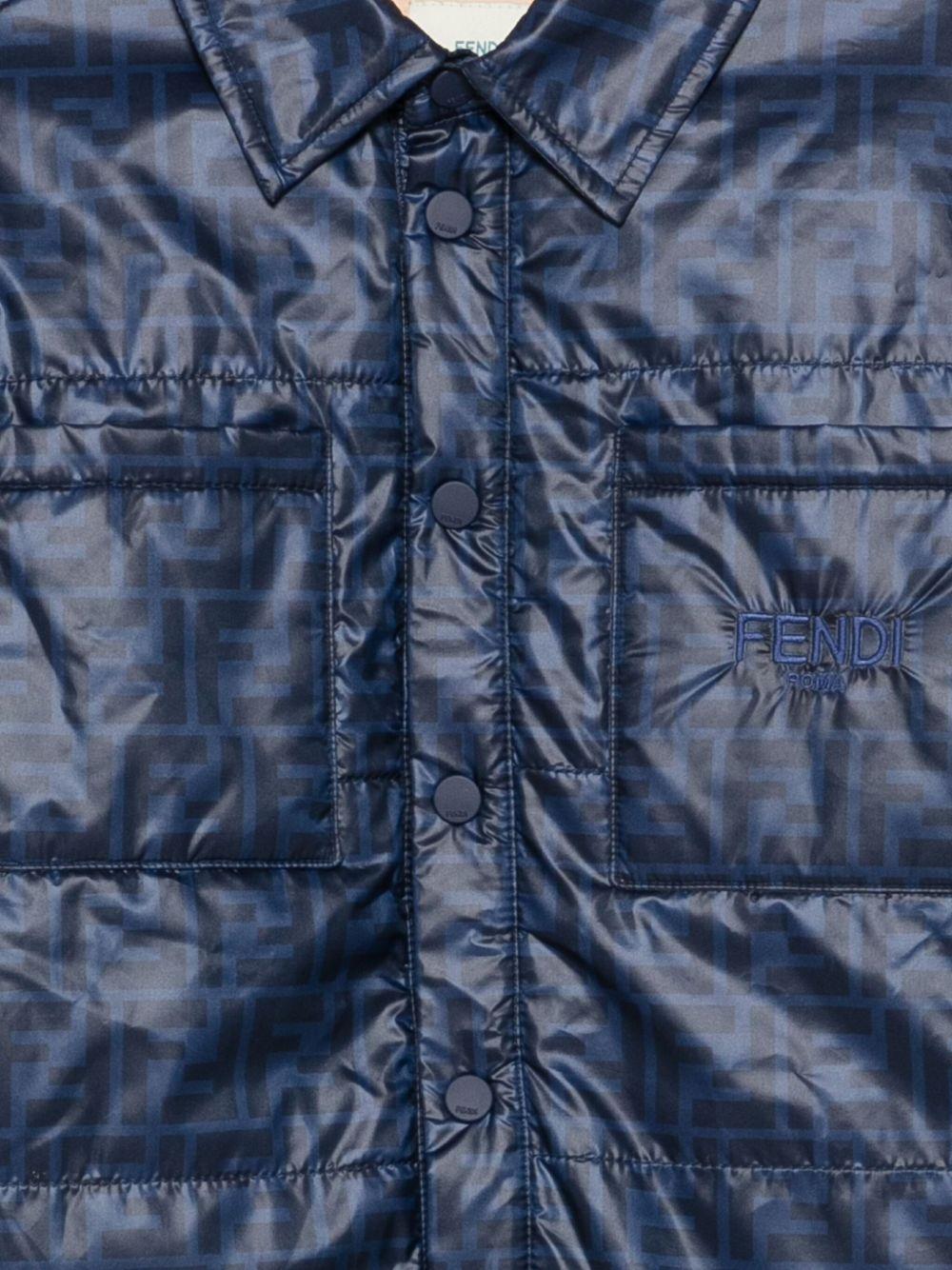 Giacca blu scuro per bambino JUA247AUKR F1I11 Fendi Kids 