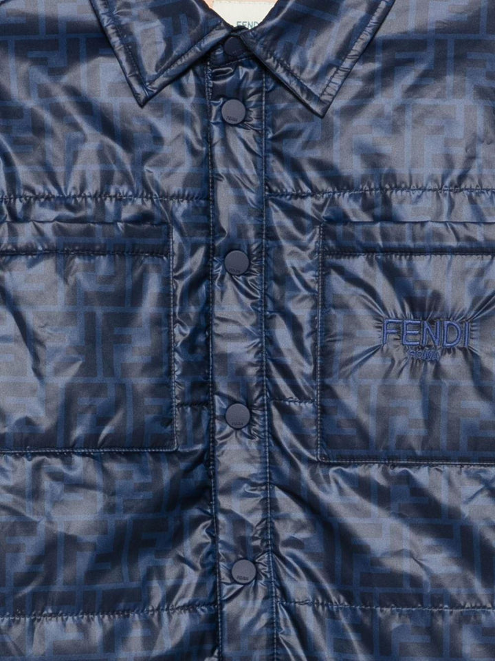 Giacca blu scuro per bambino JUA247AUKR F1I11 Fendi Kids 