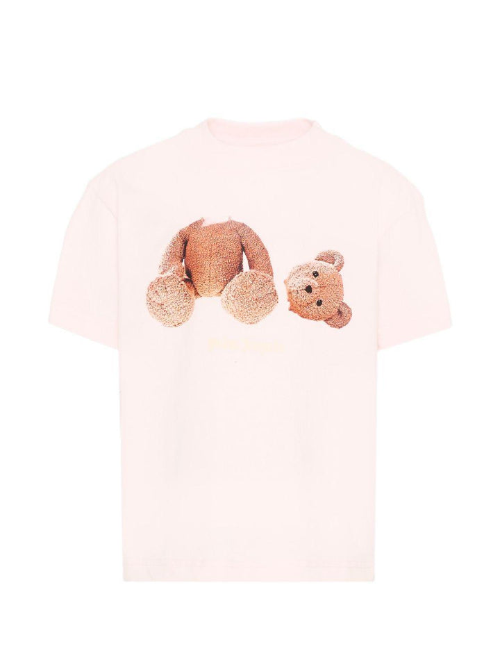T-shirt rosa per bambino PGAA002S26JER002 042 Palm Angels Kids 