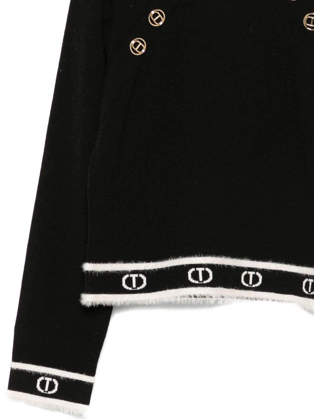 Maglione nero per bambina 252GJ3073 11656 Twin Set 