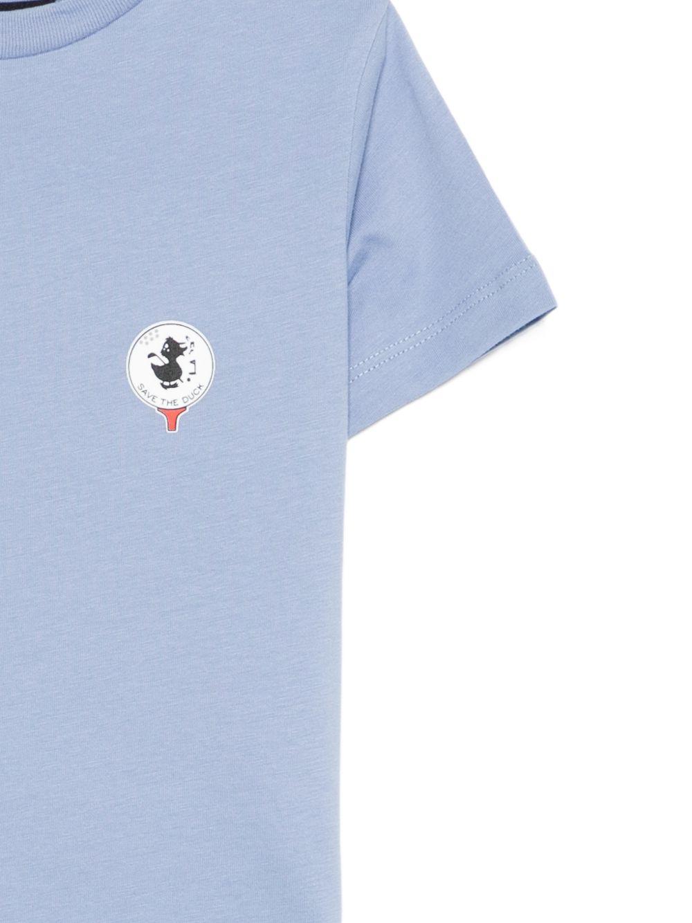 T-shirt blu per bambino JT1732XBESY22 90072 Save The Duck Kids 