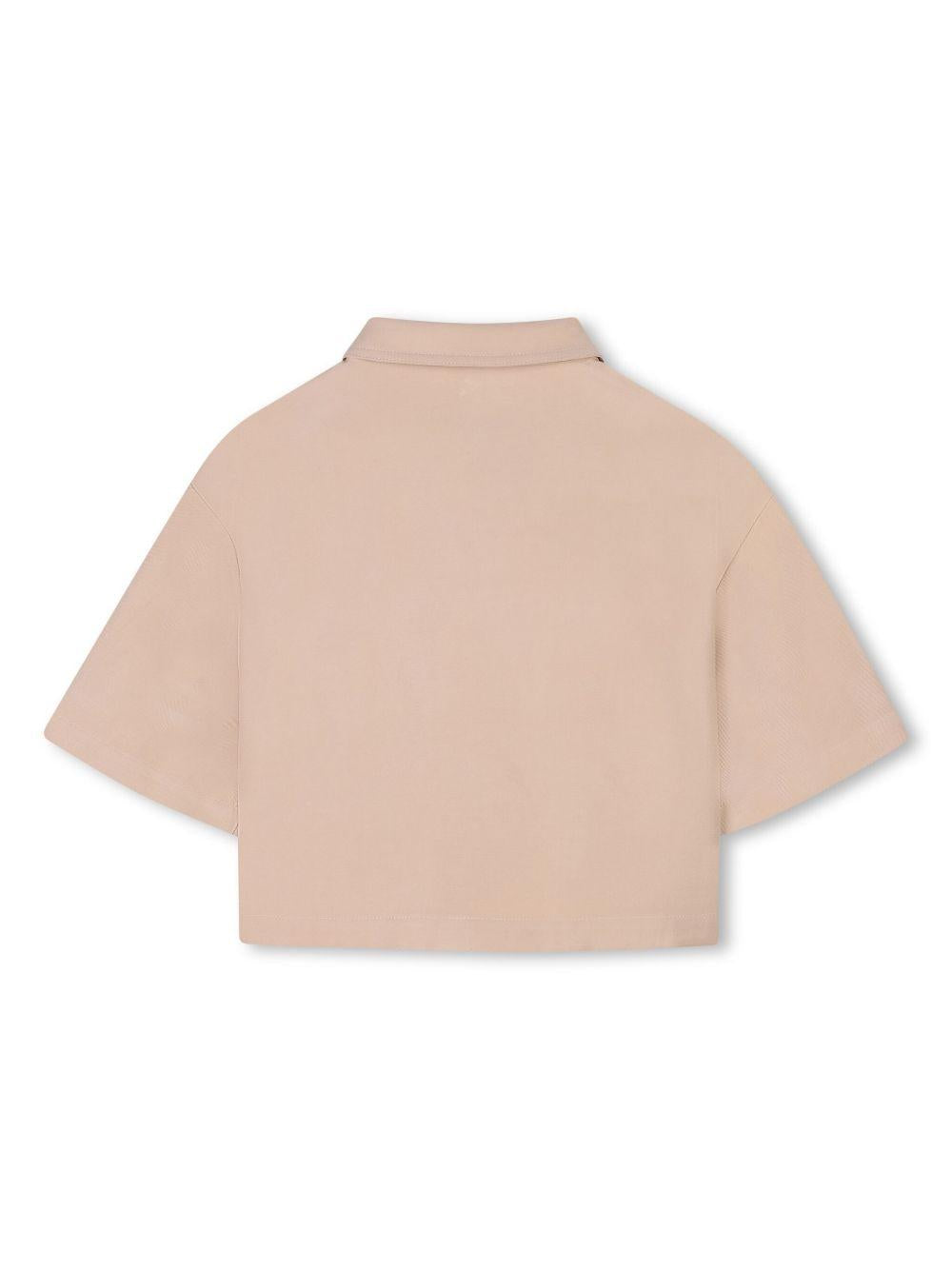 Camicia beige per bambina