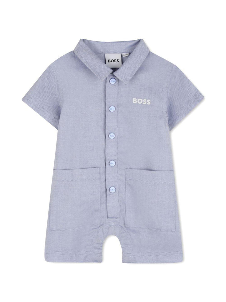 Tutina blu pastello per neonato J53043 813 Boss Kids 