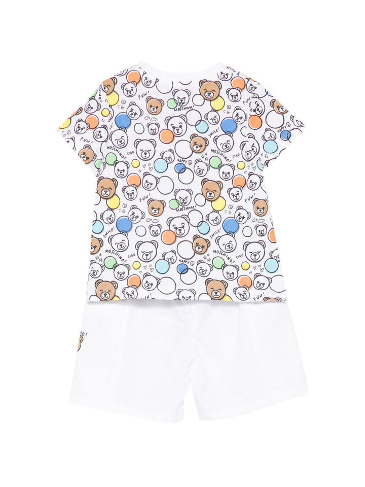 Completo multicolor/bianco per neonato MUG01VLLA15 83680 Moschino Kids 