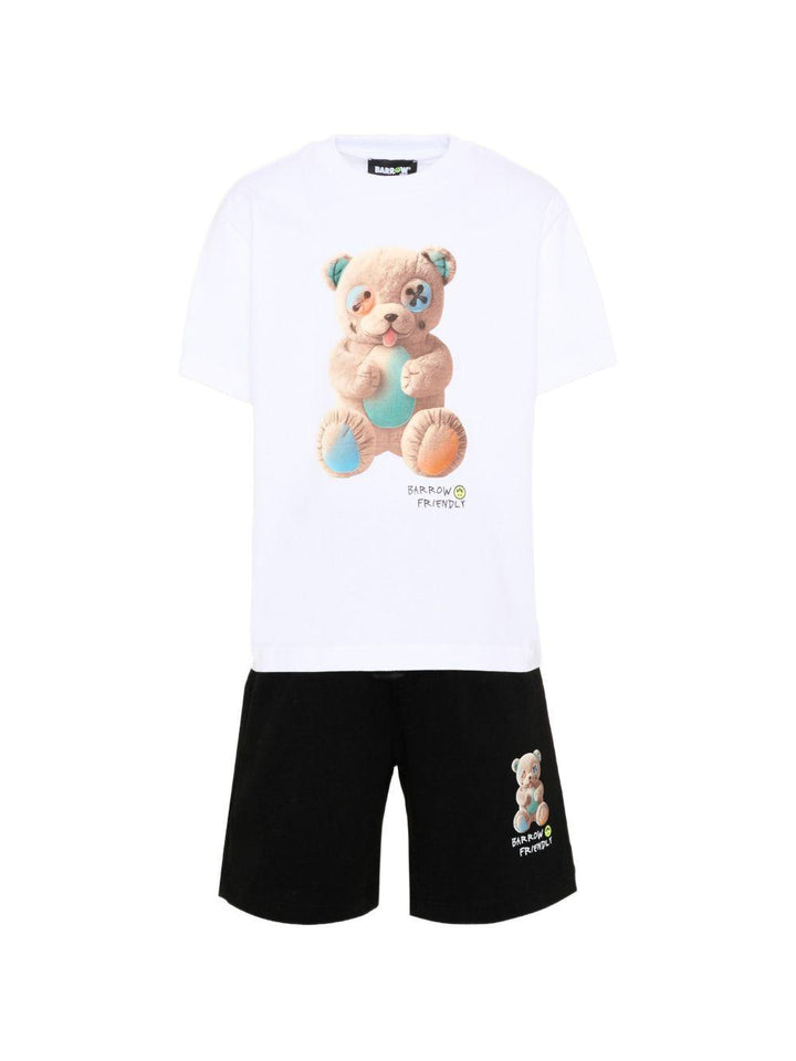 Completo bianco/nero per bambino S6BKJUTB101 002/13 Barrow Kids 