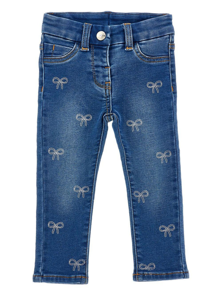 Jeans blu per neonata