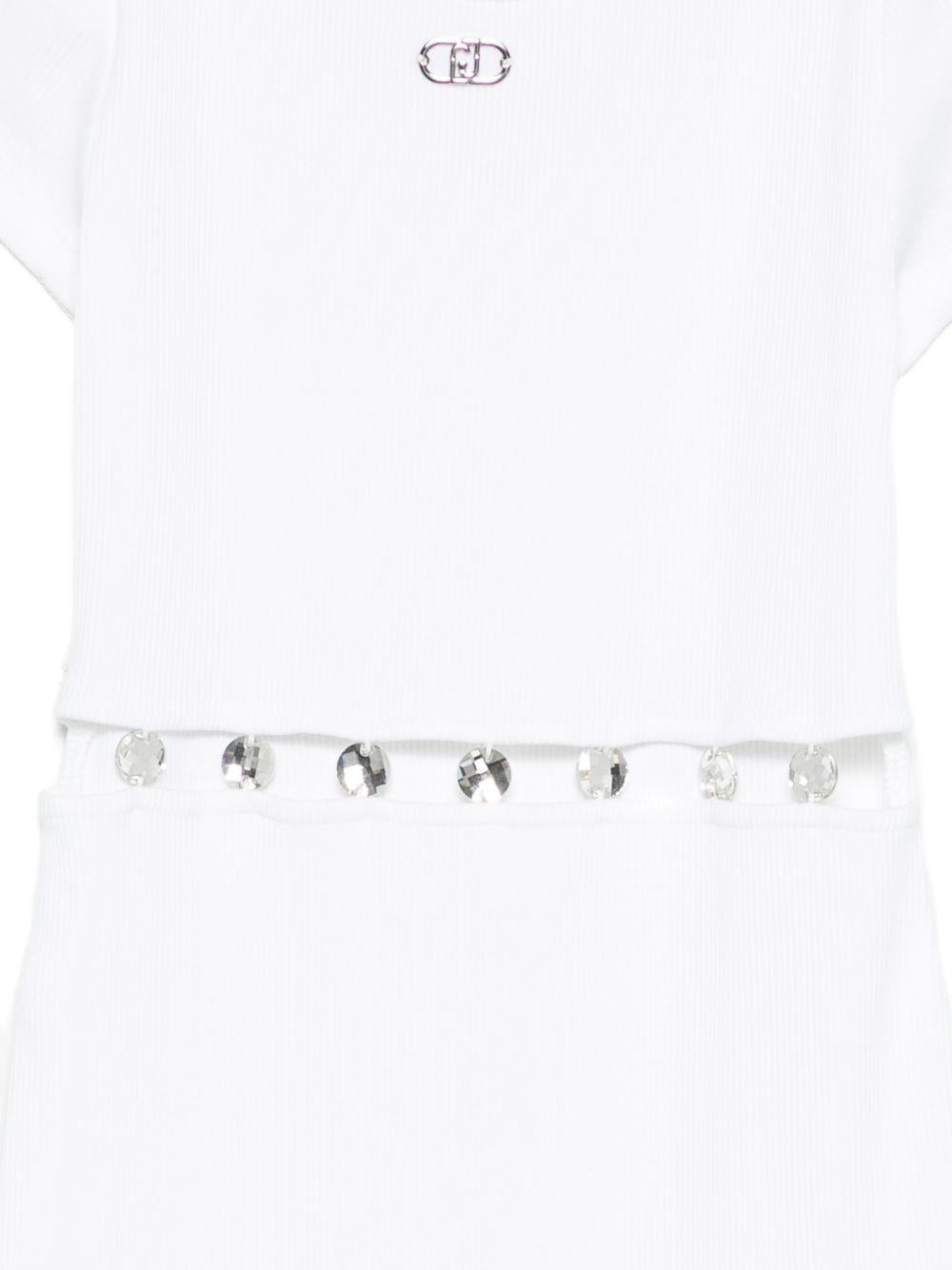 Abito bianco per bambina GA6144J4822 10601 Liu Jo 