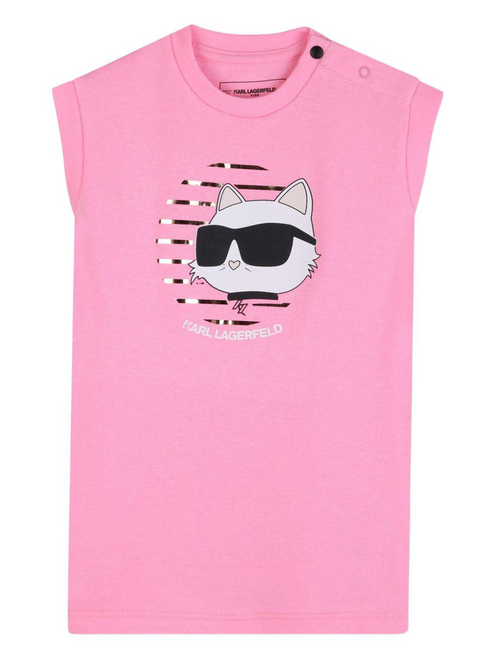 Abito rosa per neonata Z31057 462 Karl Lagerfeld Kids 