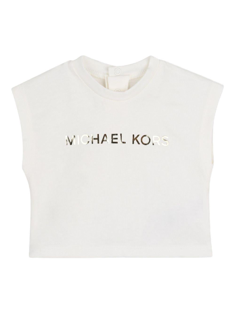 Completo bianco/beige per neonata R30546 215 Michael Kors Kids 