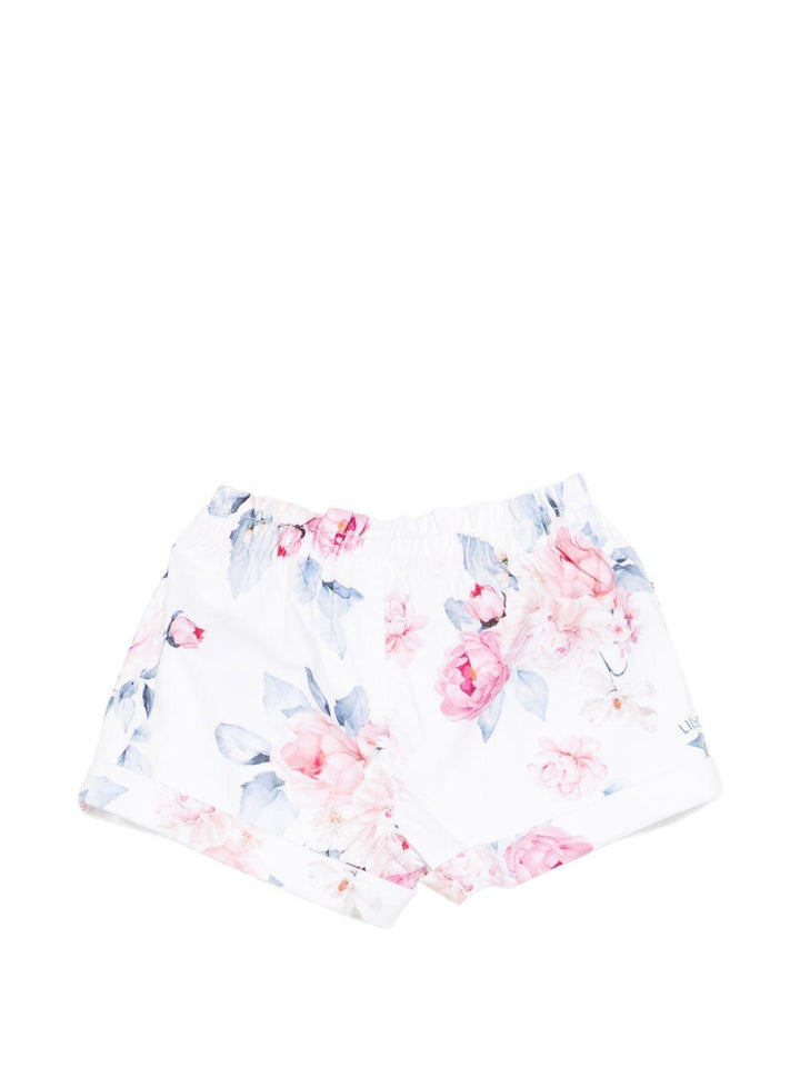 Bermuda bianca/multicolor per neonata HA6002T1968 T9898 Liu Jo 